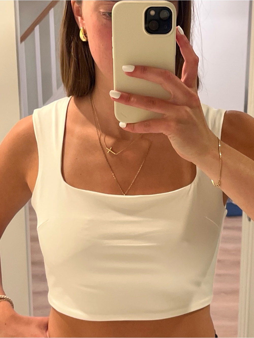 Elegant White Sleeveless Top